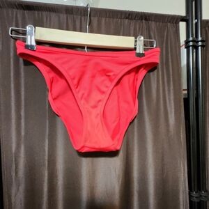 Victoria secret red bikini bottom swim wear az small no flaws